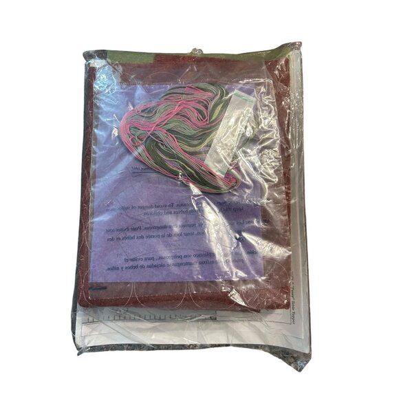 Bucilla Felt Creations Rose Table Topper Kit 29.5"x29.5" Embroidery Set - Picture 4 of 4